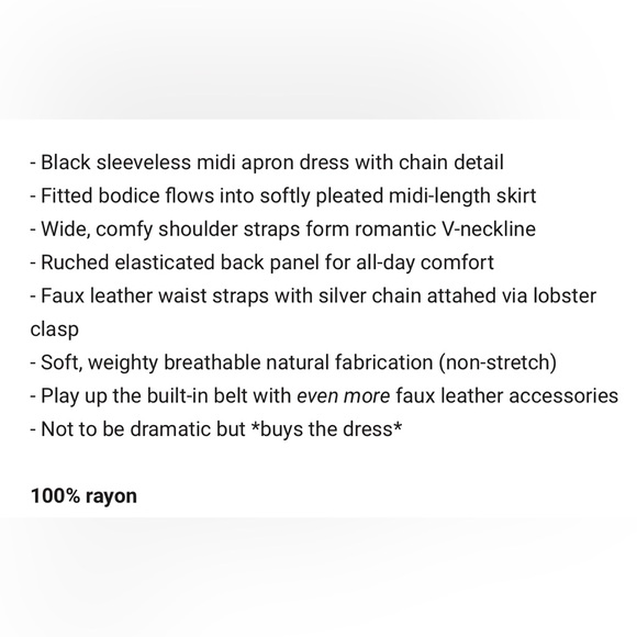 Raven V-Neck Sleeveless Chain Midi Dress - Picture 7 of 7